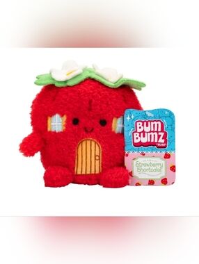 Bum Bumz Strawberry House Shortcake Plush - Red & Green NWT